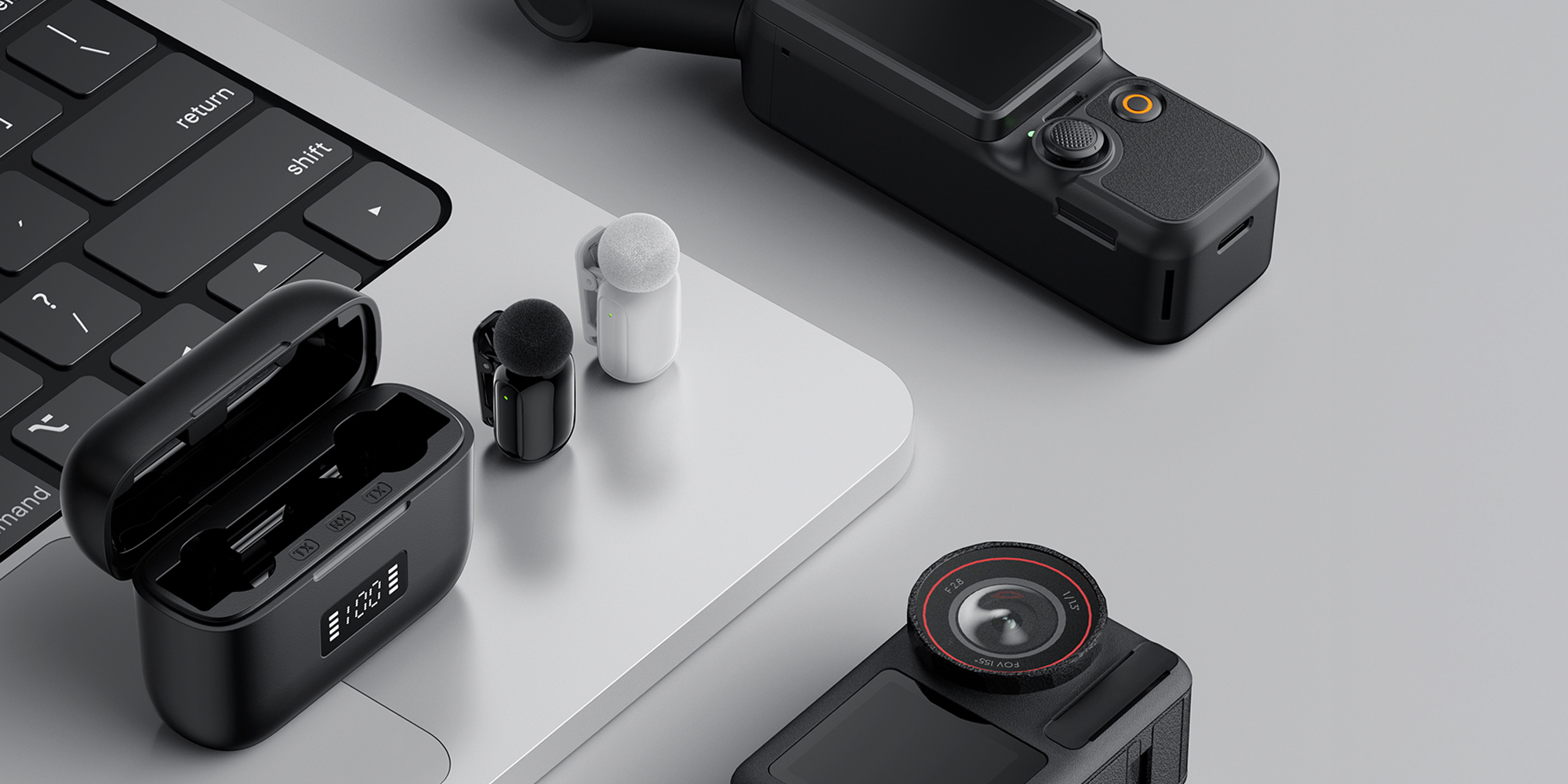 Zestaw do bezprzewodowej transmisji dźwięku Ulanzi A200 Mini Mic - czarny